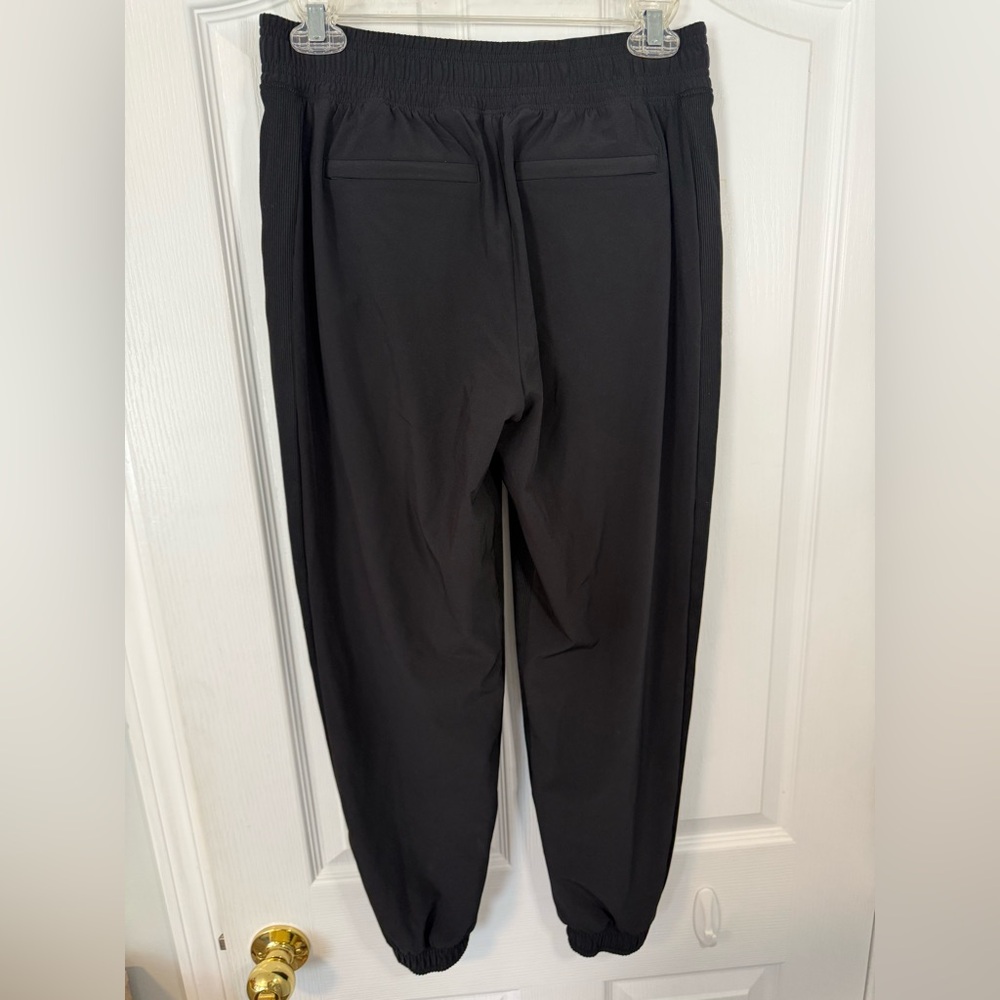 Athleta Black women's Joggers with Ribbed Side Panels Size 2P - Picture 7 of 13